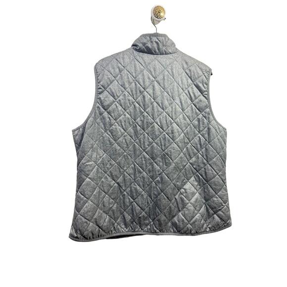 Old Navy Vest Womans Size XXL Gray Quilted Sleeveless Front Pockets Full Zip - Picture 7 of 11